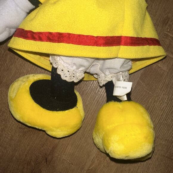 Disney Minnie Mouse Drum Majorette Plush 15" Band Leader Yellow Red Toy - Picture 4 of 5